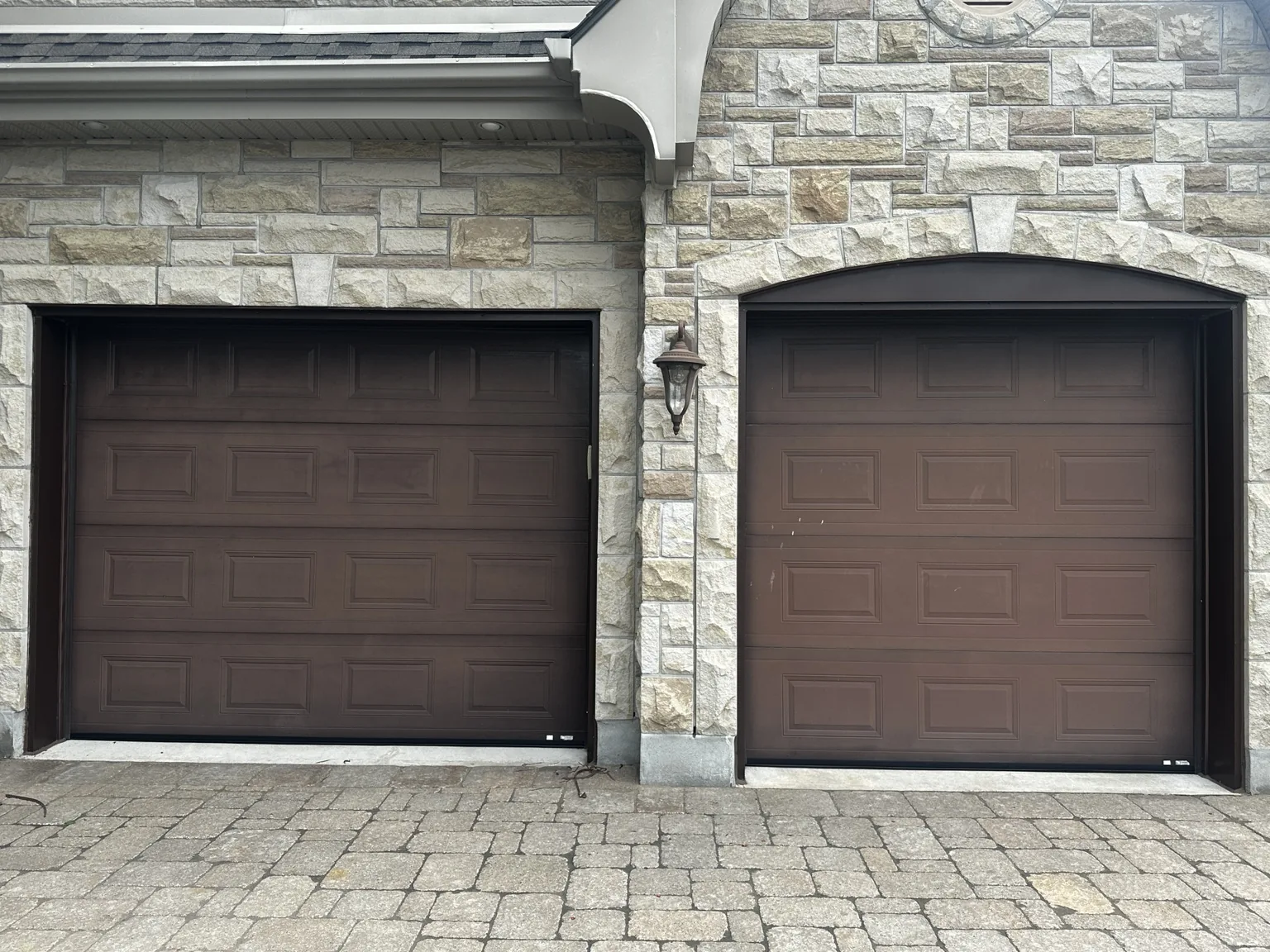 Garage Door Refinishing before