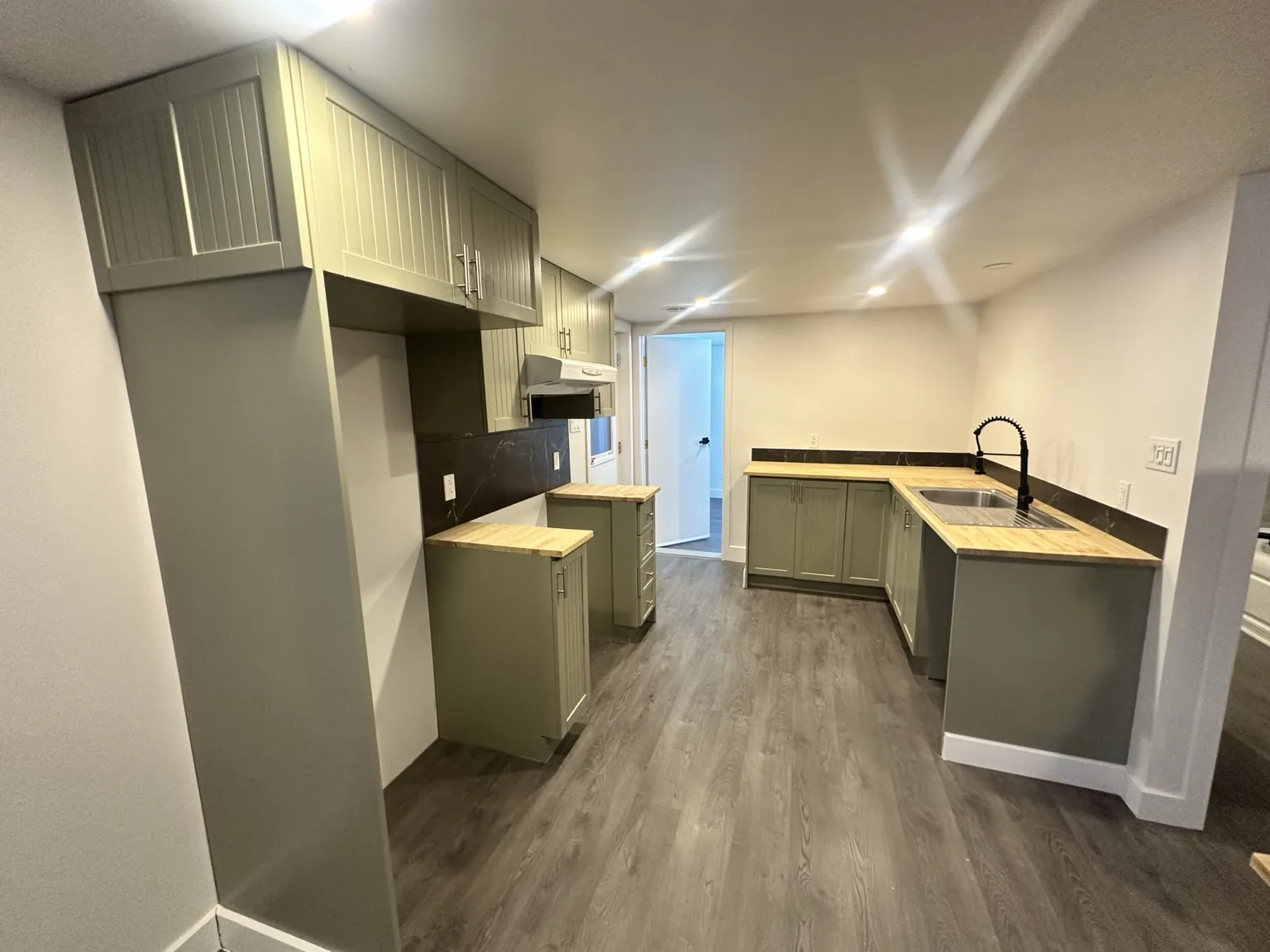 Kitchen Cabinet Spray Refinish after